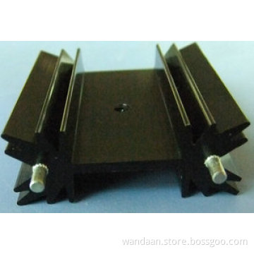 Precision CNC Machinery Radiator with Anodized Black